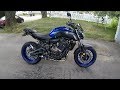 2018 Yamaha MT07  (fz07) with anodizing exhaust