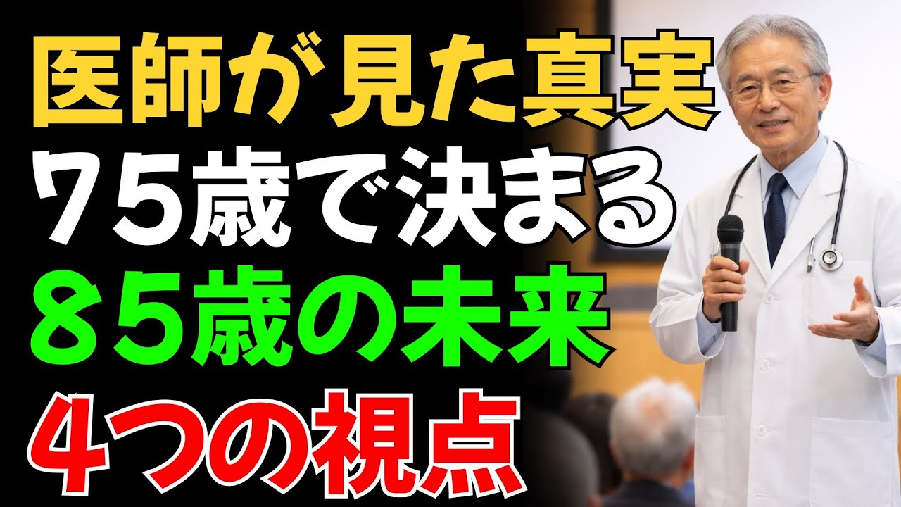 【医師が警告】75歳でこの差がつく｜85歳を超えても歩ける人が必ず守っている4つの習慣