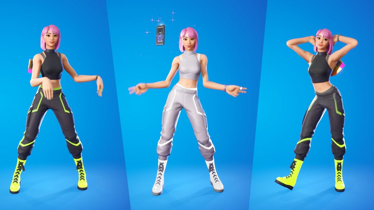 Harmonizer Skin Showcase with Emotes & Dances Fortnite YouTube