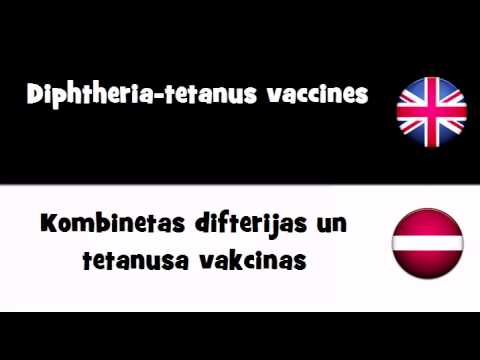 TRANSLATE IN 20 LANGUAGES = Diphtheria tetanus vaccines