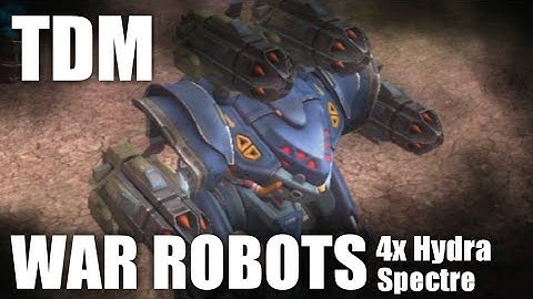 War Robots: 4x Hydra Spectre showcase TDM (shenzen)