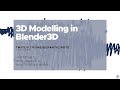 Blender Basics and Techniques