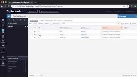 About Schema Management in Backendless Database