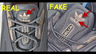 Adidas Ozelia real vs fake. How to spot real Adidas Ozelia Adiprene sneakers