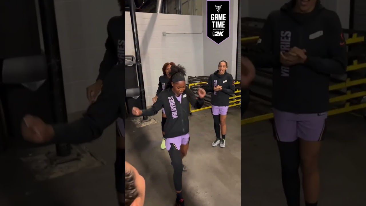 lil’ boot scootin’ boogie from Kaila Charles5 🤠 #goldenstatevalkyries #shorts #wnba