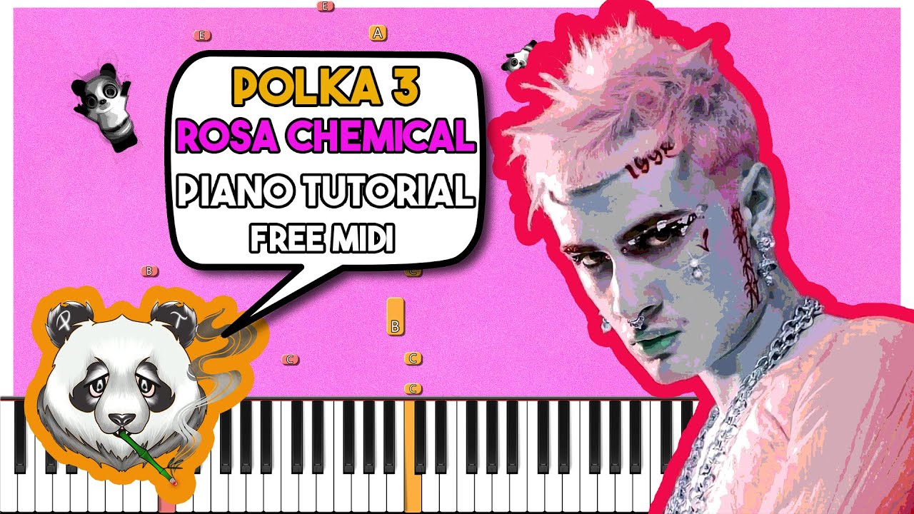 ROSA CHEMICAL POLKA 3 (Prod. BDOPE) FREE MIDI Piano Tutorial YouTube