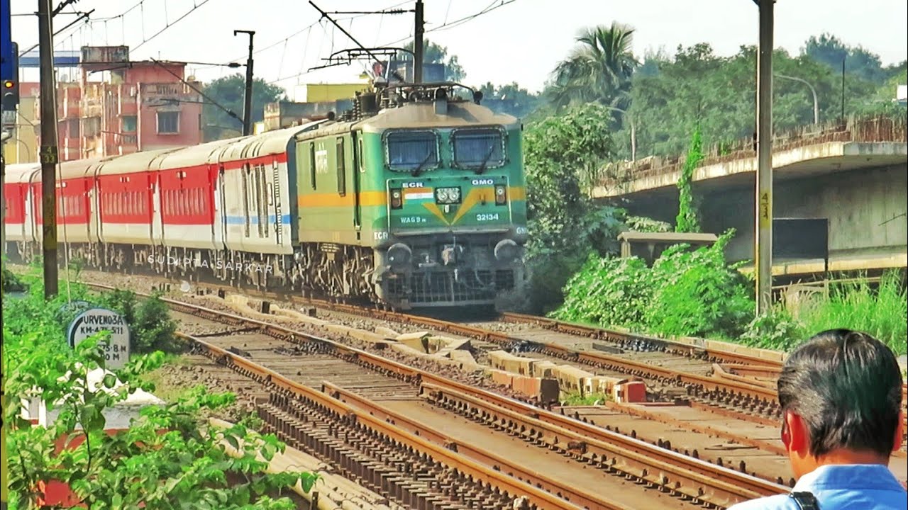 Sealdah Rajdhani Express with GMO WAG-9 locomotive