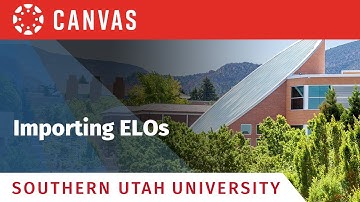 Importing ELOs
