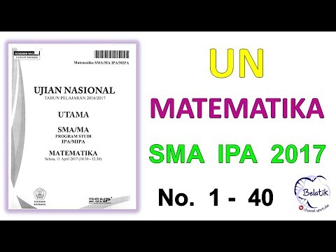 Soal unbk matematika sma 2016