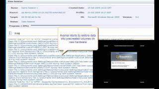 Avamar Enhanced Server Recovery (P2V)
