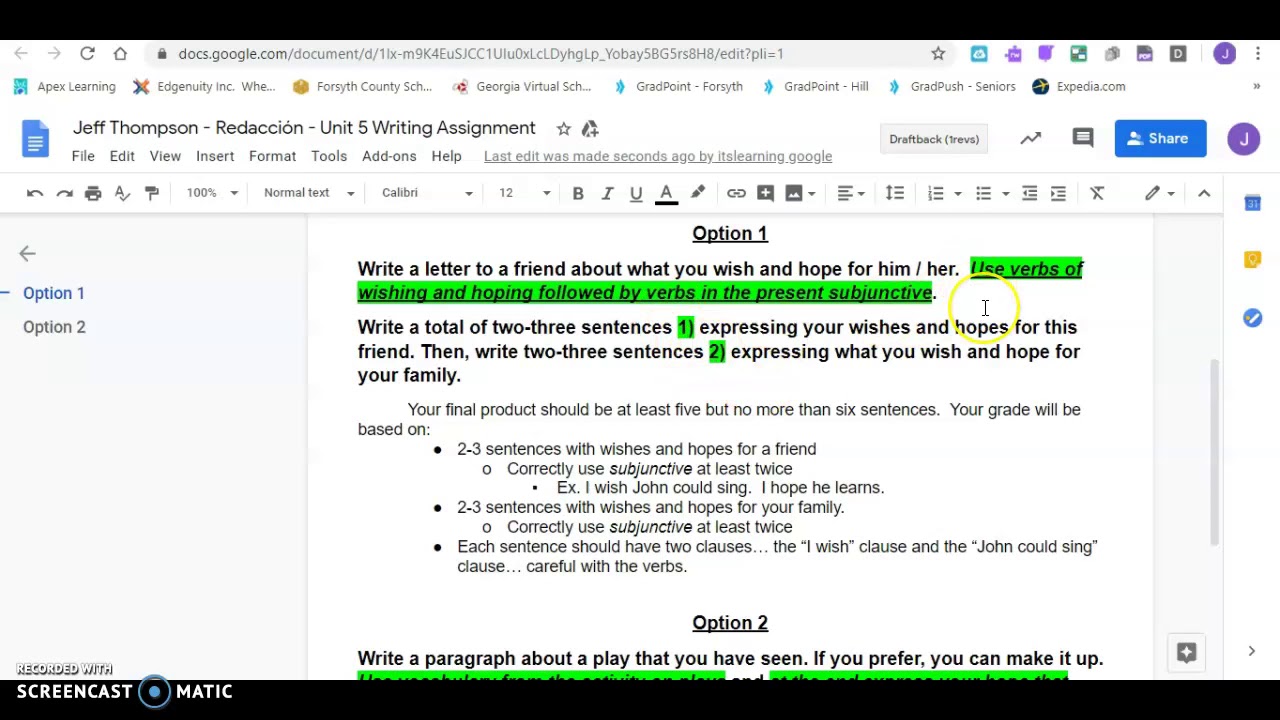 Submitting your Writing Assignment in its learning - YouTube