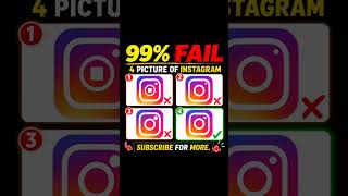 99% FAIL 😱 Find The Real Instagram Logo!