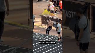 SLED PULL 03’33’’ HYROX PARIS GRAND PALAIS 🇫🇷 #hyrox #sledpull #hyroxparis #hybridathlete