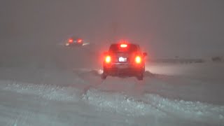 Thunder Snow In Massive Lake Effect Winter Storm, West Seneca, NY 11/17/2022