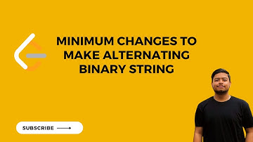 Leetcode 1758. Minimum Changes To Make Alternating Binary String || Strings || POTD(24Dec2023)