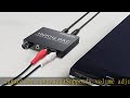 PROZOR 192KHz Digital to Analog Audio Converter - Upgrade Volume Adjustable Optical to RCA Converte