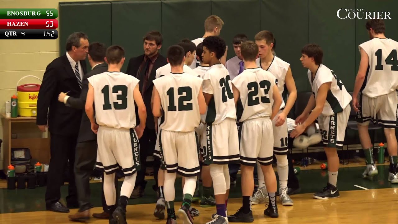 BOYS BASKETBALL Enosburg vs Hazen (OT) YouTube