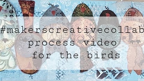 grungy birds on a wire process video for the birds take2 #makerscreativecollab