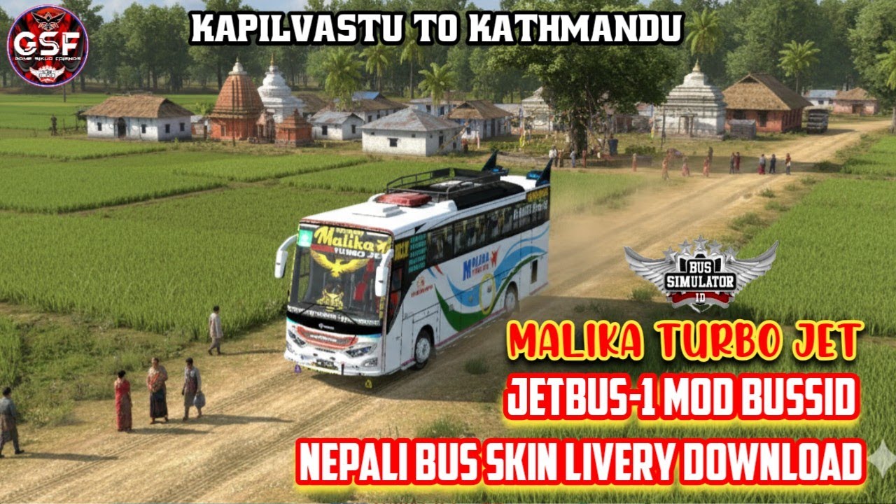 Malika turbo jet air bus skin livery download from bus simulator Indonesia Bussid jetbus1 ModBussid 