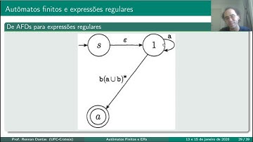 Aula 10 - Expressões regulares e Autômatos finitos - Conversão de AFD para ER