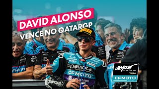 Celebração da  vitória de David Alonso no Grande Prémio do Qatar /// CFMOTO Portugal