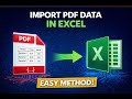 Import PDF Data into Excel #excel #viral #edit #study #explore #yt
