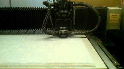 Gerber System 48 cutting 5mm Acrylic