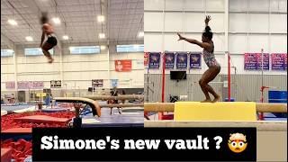 Information Simone Biles training HUGE Skills she's never competed before 👀👀 Update