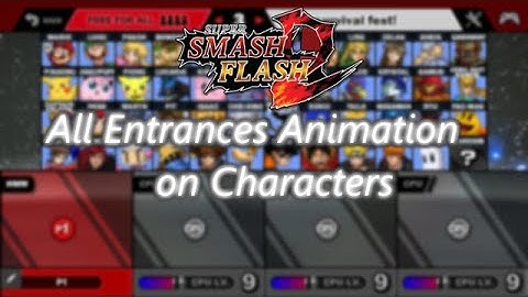 SSF2 Beta 1.3.1 | All Entrances Animation on Characters