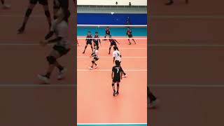Volleyball Nice Back Set and Diagonal #Spike in 20231111