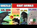 Godzilla vs ALL Giant Animals Level Challenge Rampage | Kaiju Animation