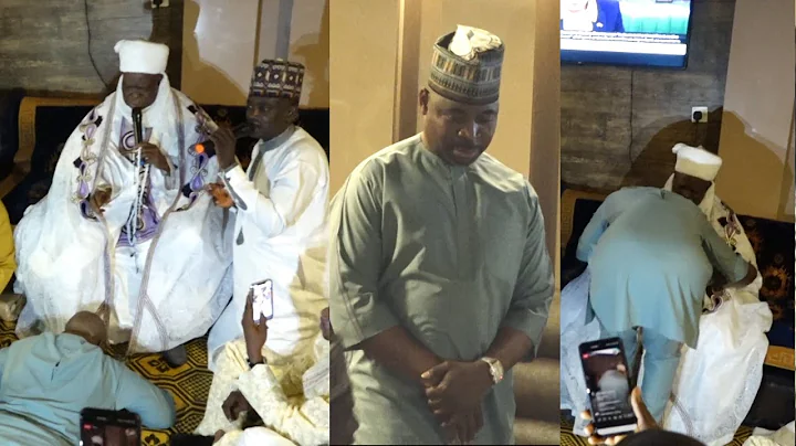 MC OLUOMO LAID ON THE FLOOR AS CLERIC MAN PRAYS FOR HIM AT HIS BEST FRIEND`S NIKKAI CEREMONY