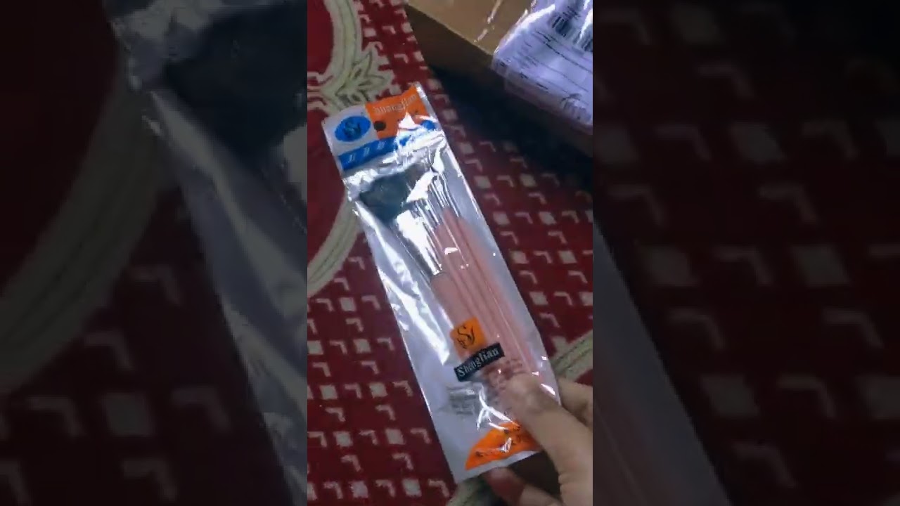 shopee Rs:-22 makeup brushes unboxing😱