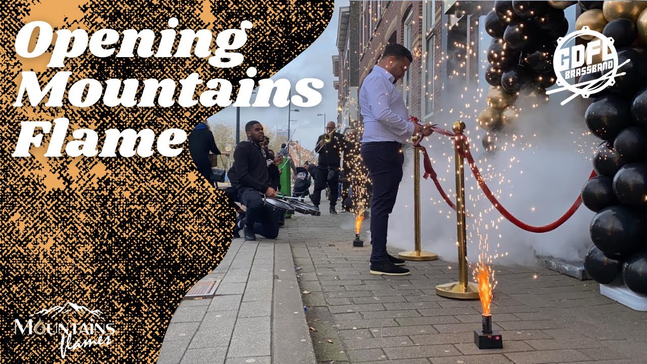 GDFL Brassband opent het nieuwe pand van Mountains Flame🥁🎺
