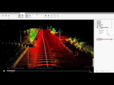 Routescene mobile mapping system used to survey powerlines in Oliver, British Columbia, Canada