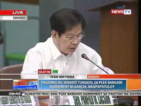 The Senate Blue Ribbon Committee resumed its investigation today on the plea bargaining agreement between retired military comptroller Carlos Garcia and the Office of the Ombudsman.