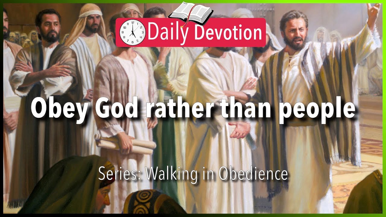 April 12: Acts 5:29 - Loyalty to God - 365 Daily Devotions