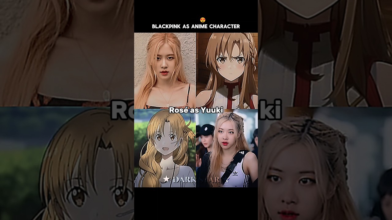 blackpink as anime character but.. ☠️ 