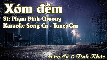 Karaoke Song Ca Xóm Đêm | Song Ca & Tình Khúc