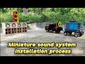 Test miniature audio speakers and how to install all the audio devices used