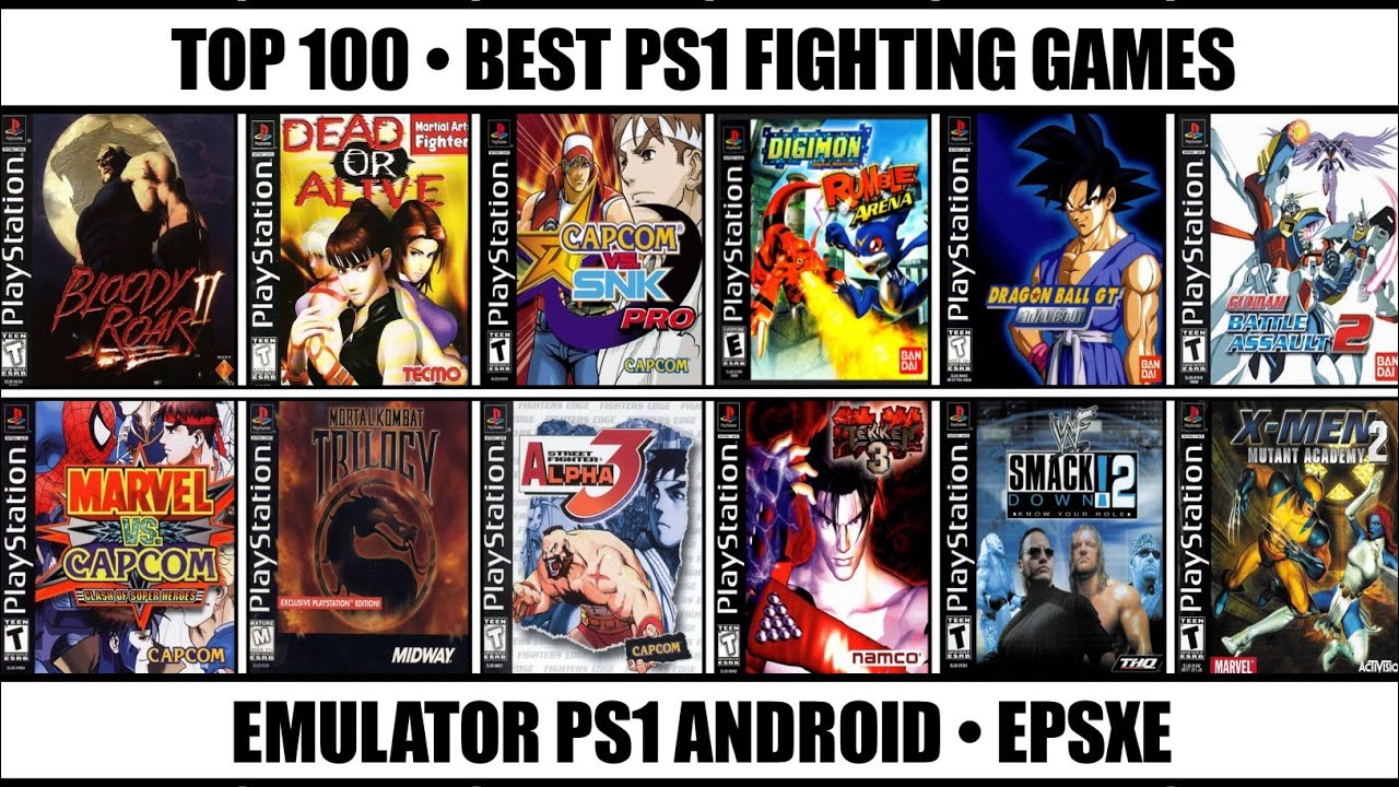 Top 100 PS1 Fighting Games Of All Time|Best PS1 Games|Emulator PS1 ...