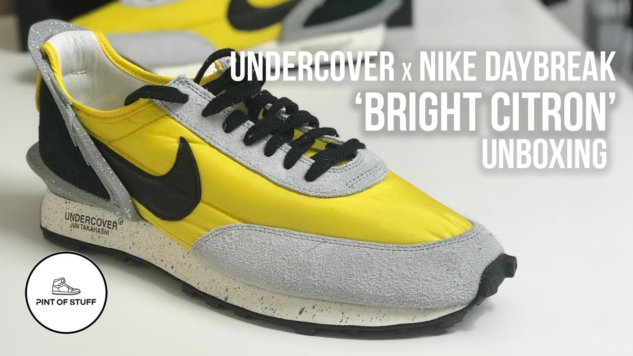 undercover x nike daybreak bright citron