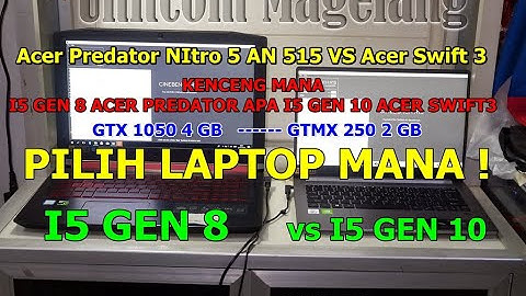 Acer Predator i5 Gen8 vs Acer Swift 3 I5 gen 10 (compare intel core i5 8300h vs-int core-i5-1035g1)