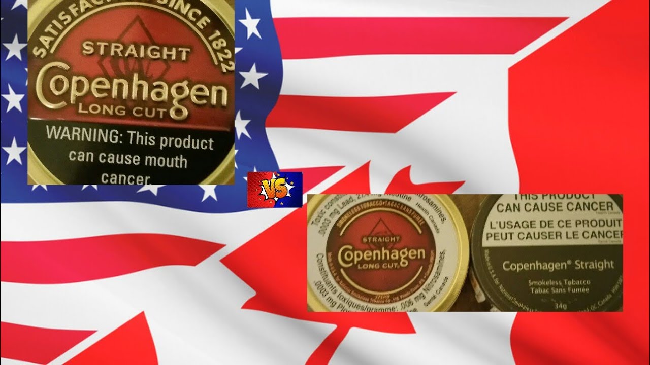 copenhagen tobacco flag Copenhagen Straight Longcut- American vs Canadian Comparison!!