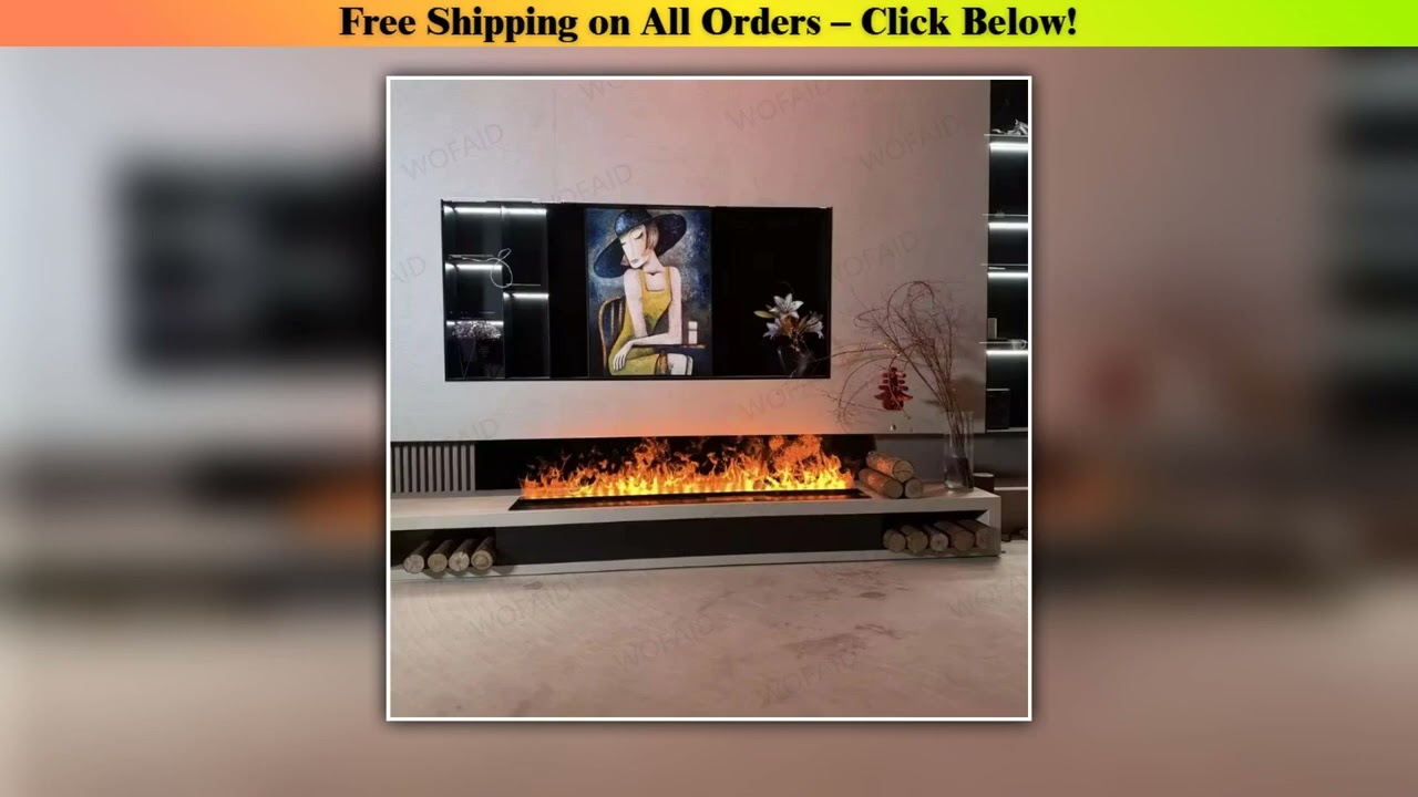 Best Seller Electric Fireplace, Water Vapor 3D Flame Chimenea Decorativa , No Smoke Fire Place,