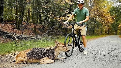 He Found a Deer Covered in 1000 Bees What Happened Next Will Shock You! 😱🐝