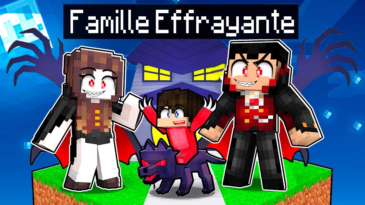 Je me fais ADOPTER par la FAMILLE HORREUR sur Minecraft ! - YouTube