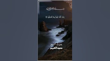 قران كريم القارئ سعود الشريم حالات واتس #سعود_الشريم #قرآن #قران_كريم