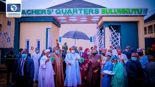 Buhari Commissions School, Distributes Relief Materials To IDPs