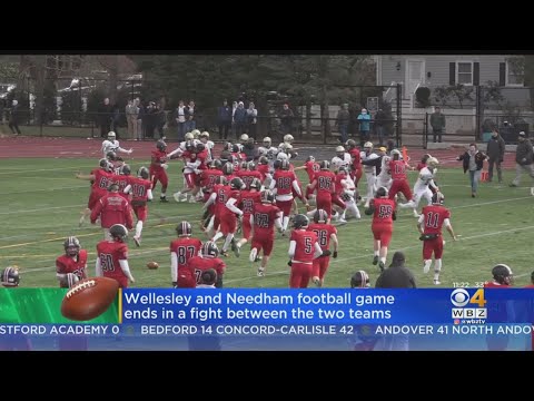 Massachusetts High School Football Game Ends With Brawl